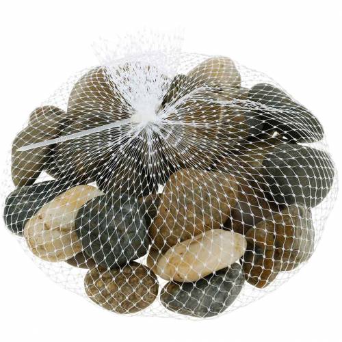 Floristik24 Ciottoli di fiume naturali chiari e scuri 3-6 cm 1 kg