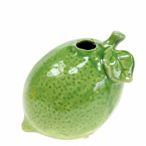 Floristik24 Vaso in gres verde lime 10 cm