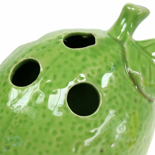 Floristik24 Vaso in gres Lemon Lime Green 15cm