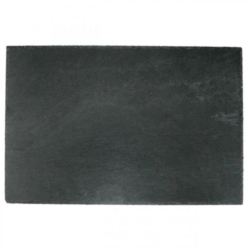 Floristik24 Ardesia naturale, vassoio in pietra, ardesia antracite 45×30 cm