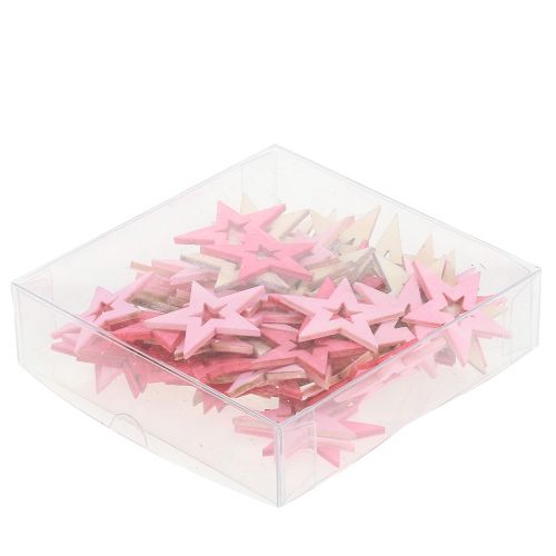 Floristik24 Stelle da spargere rosa, rosa, naturale 4 cm 72 pz