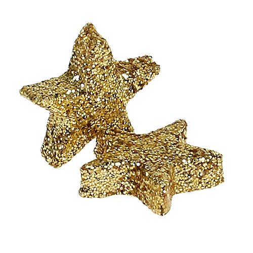 Prodotto Stella glitterata 1,5 cm per disperdere oro 144 pezzi