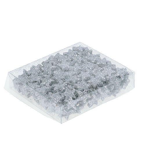 Prodotto Stella Glitter 1,5 cm per spolverare argento 144pz