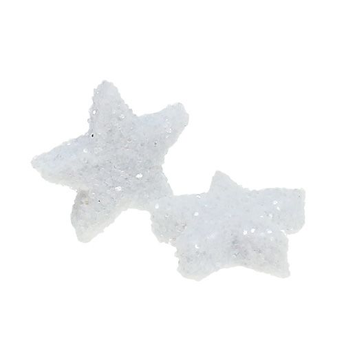 Prodotto Stella Glitter 1,5cm per spolverata bianca 144pz