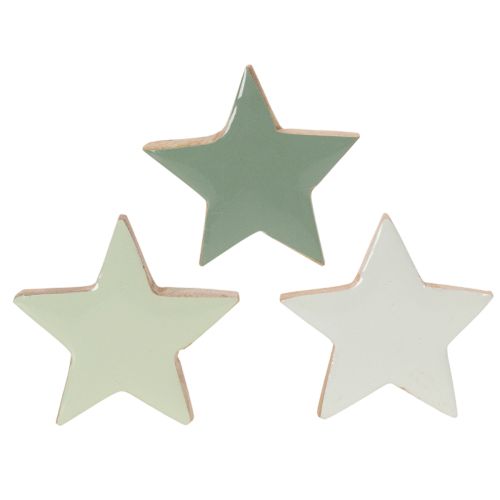 Set di stelle decorative in legno per tavolo e davanzale, 5 cm, 9 pezzi | Floristik24.it