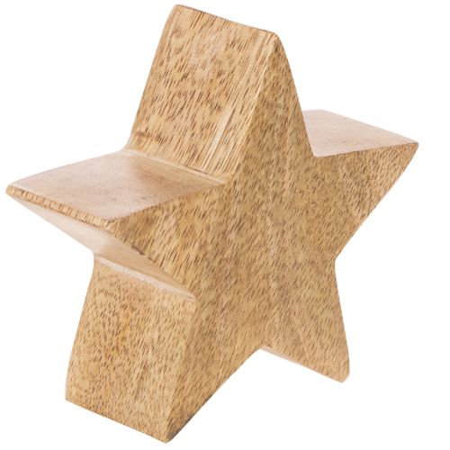 Statuetta decorativa a forma di stella, decorazione da tavolo, 10 cm, 3 pezzi | Floristik24.it