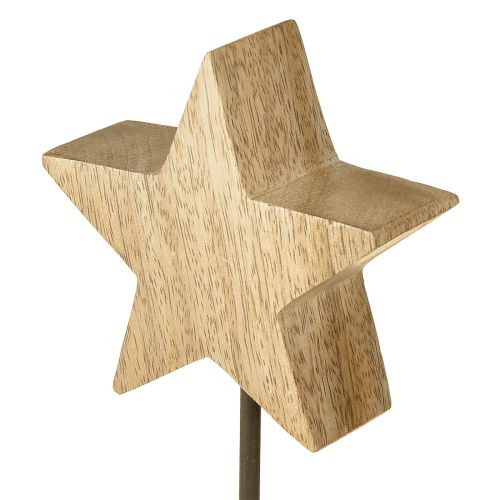 Prodotto Stella di legno naturale stelle di legno da appoggiare H23cm 2 pz