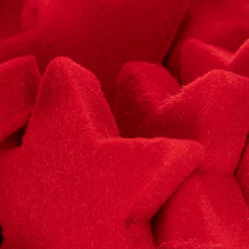 Piccola stella decorativa, effetto floccato, 5 cm, 40 pezzi | Floristik24.it