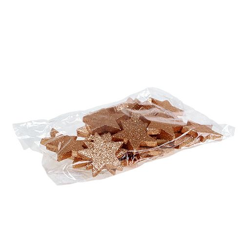 Floristik24 Stelle rame 6,5 cm con mica 36 pezzi