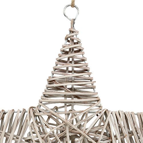 Floristik24 Stella da appendere marrone chiaro 35 cm 1 pezzo