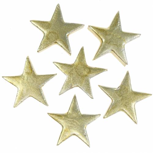 Floristik24 Stelle decorative oro 4 cm 12 pezzi