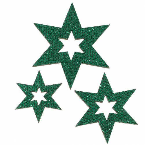 Prodotto Decorazione da controllare verde stella 3-5 cm 48 pezzi
