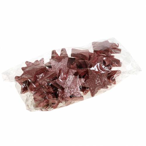 Floristik24 Stella con decorazione cosparsa di glitter 6,5 cm rosa 36 pezzi