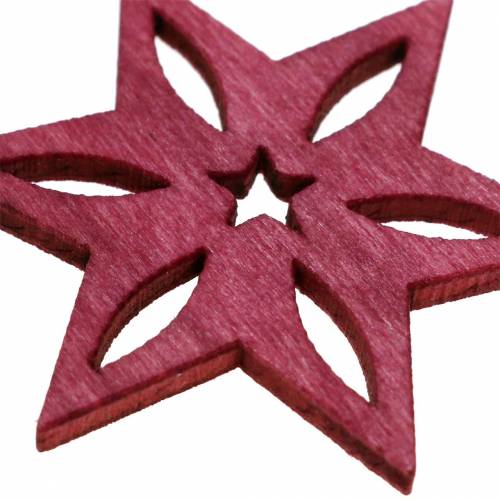 Prodotto Decorazione a dispersione stella rosa, grigio legno assortito 4 cm 72 pz
