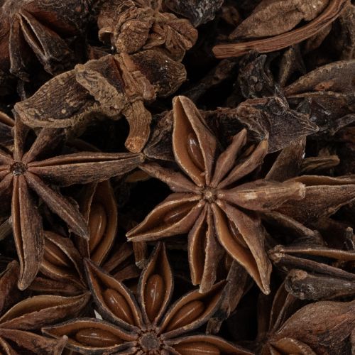 Prodotto Decorazione artigianale con anice stellato, decorazione naturale, anice essiccato 500 g
