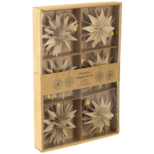 Prodotto Stelle di carta con spago di iuta per decorazioni festive