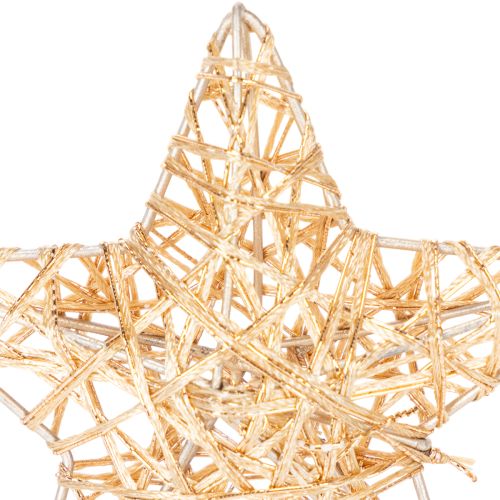 Set di stelle decorative in filo metallico, due misure, 10 cm, 12 pezzi | Floristik24.it