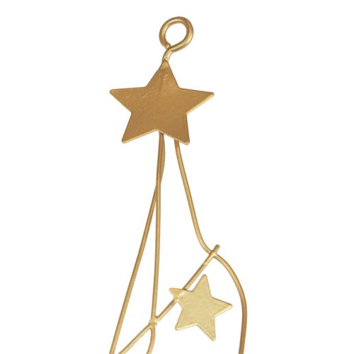 Prodotto Appendino decorazione decorazione stella natalizia in metallo oro 85 cm