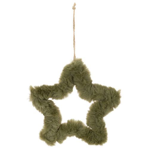 Ciondoli a forma di stella in pelliccia sintetica, morbidi, per finestre e porte, 21 cm, 4 pezzi | Floristik24.it