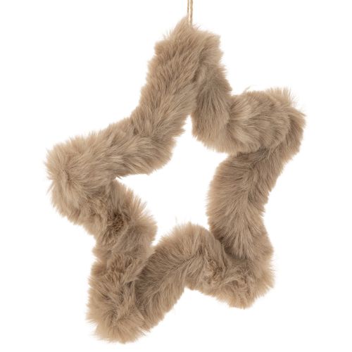 Stelle decorative da appendere in pelliccia sintetica, 21 cm, 4 pezzi acquistare | Floristik24.it
