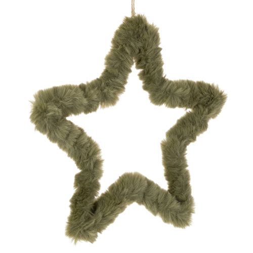 Stella decorativa da appendere, in pelliccia sintetica, per porte e finestre, 30 cm, 3 pezzi acquistare | Floristik24.it
