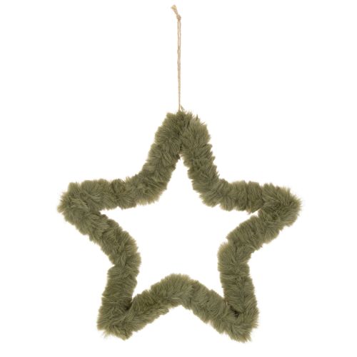 Stella decorativa da appendere, in pelliccia sintetica, per porte e finestre, 30 cm, 3 pezzi | Floristik24.it
