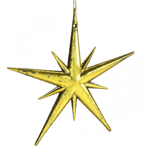 Prodotto Ciondolo stella decorazione natalizia dorata L11,5 cm 16 pezzi