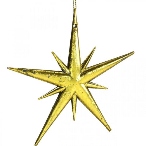 Prodotto Ciondolo stella decorazione natalizia dorata L11,5 cm 16 pz