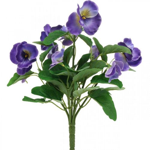 Floristik24 Viola del pensiero artificiale viola fiore artificiale prato fiore 30 cm
