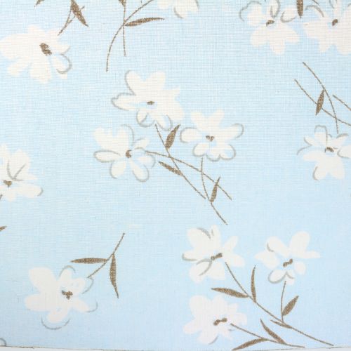 Prodotto Tessuto decorativo fiori blu 30 cm x 3 m