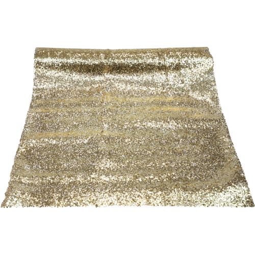 Prodotto Runner da tavolo Runner natalizio con paillettes oro 48x450 cm