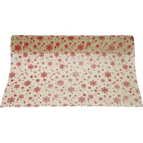 Prodotto Runner da tavolo Runner natalizio fiocchi di neve 48×450 cm