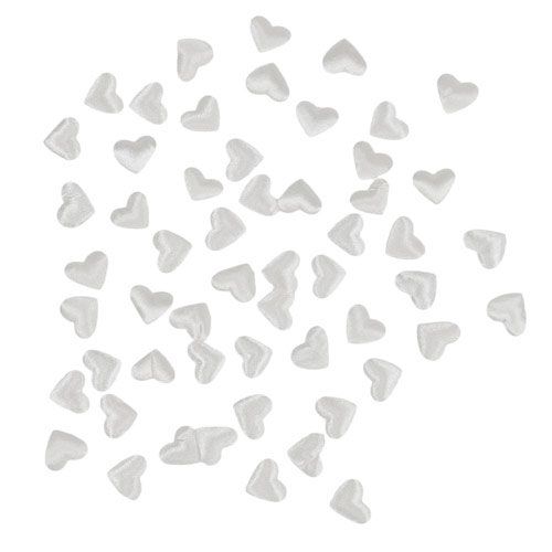 Floristik24 Cuori da spargere bianchi 1,3 cm 500 pz