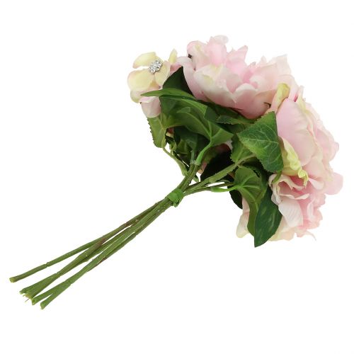 Prodotto Bouquet rosa con perle 29cm