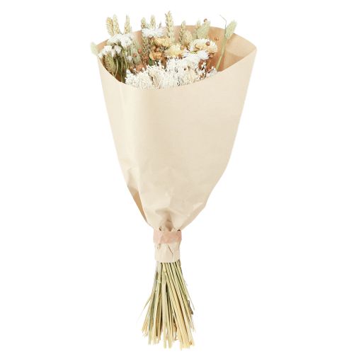 Prodotto Bouquet di fiori secchi fiori di paglia grano bianco 55 cm
