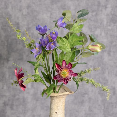 Prodotto Bouquet di fiori artificiali con fiori colorati, disposti ad arte per una decorazione elegante, 60 cm