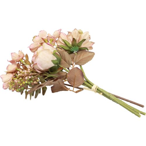 Floristik24 Bouquet di fiori artificiali fiori artificiali rose artificiali antiche 30 cm