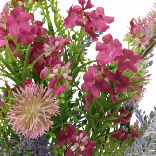 Floristik24 Bouquet artificiale lavanda decorazione da tavola viola, rosa H42cm