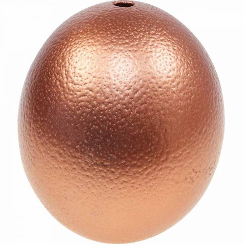Decorazione uovo di struzzo soffiato decorazione pasquale rame Ø12cm H14cm