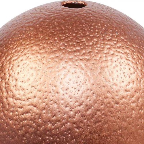Prodotto Decorazione uovo di struzzo soffiato Decorazione pasquale rame Ø12cm H14cm