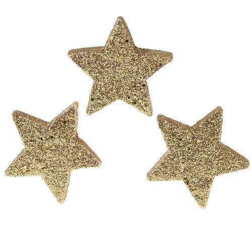 Prodotto Stelle sparse mica oro chiaro 4-5 cm 40 pz