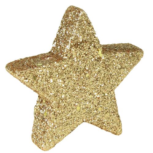 Prodotto Stelle sparse mica oro chiaro 4-5 cm 40 pz