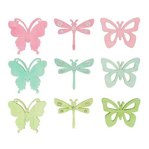 Floristik24 Give aways Butterflies &amp; Dragonflies 4cm 72pcs