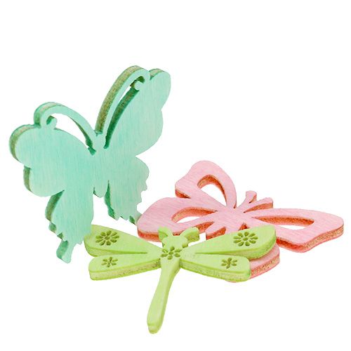 Floristik24 Omaggi farfalle e libellule 4 cm 72 pz