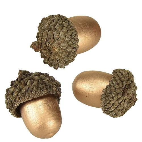 Prodotto Ghiande decorative sparse autunno inverno oro 3 cm 36 pz