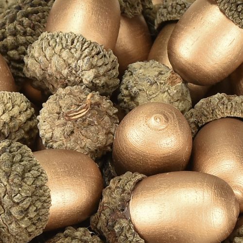 Prodotto Ghiande decorative sparse autunno inverno oro 3 cm 36 pz