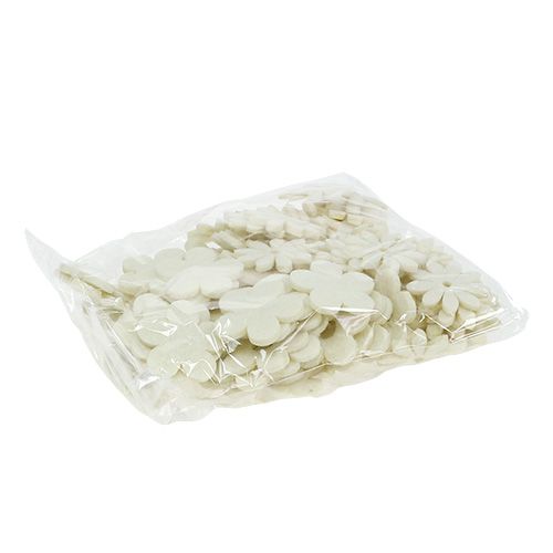 Floristik24 Crema di fiori di feltro sparsi Ø3,5cm 96p