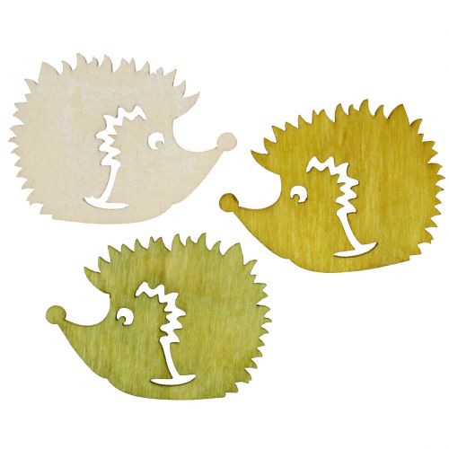 Floristik24 Decorazione sparsa ricci in legno colori assortiti 4 cm 72 pz