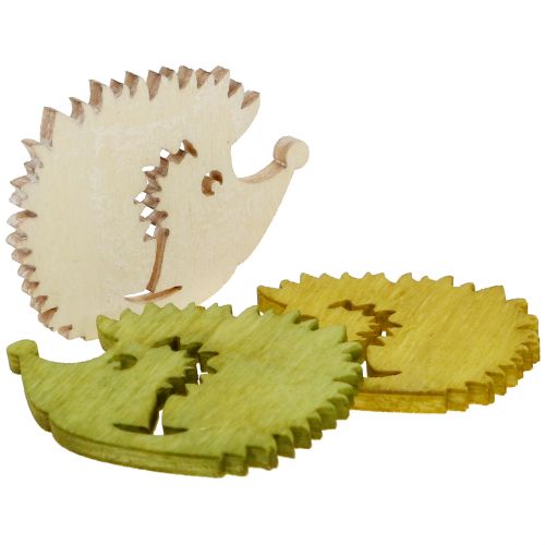 Floristik24 Decorazione sparsa ricci in legno colori assortiti 4 cm 72 pz