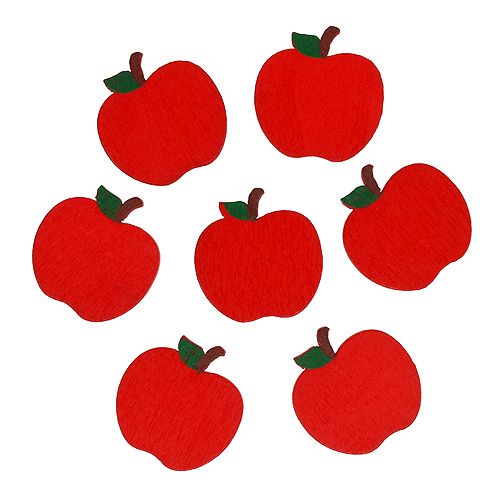 Floristik24 Decorazione a dispersione mela granchio rossa 3 cm 72 pz